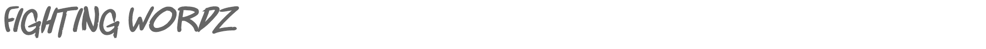 Fighting Wordz Fighting wordz Bold Italic.otf font preview